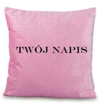 Różowa poduszka z brokatem